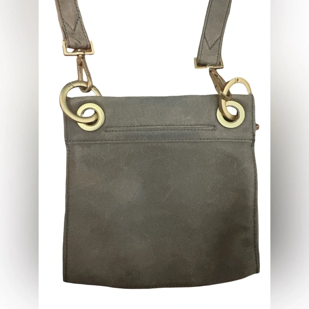 Hammitt Tony Small Pewter/Brushed Gold Red Zip - Picture 9 of 15